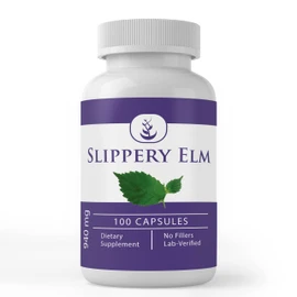 PURE ORIGINAL INGREDIENTS Slippery Elm, (100 Capsules) Always Pure, No Additives Or Fillers, Lab Verified