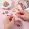 Bumpy Lampwork Glass Beads Bulk for Jewelry Making, 25 Pcs