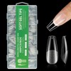 Gaivek 600 Pcs False Nail Tips, Full Cover Medium Coffin