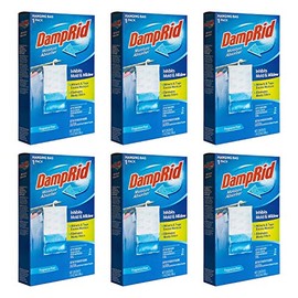 DampRid Fragrance Free Hanging Moisture Absorber, Inhibits Mold and Mildew, 14 Ounce (Pack of 6)