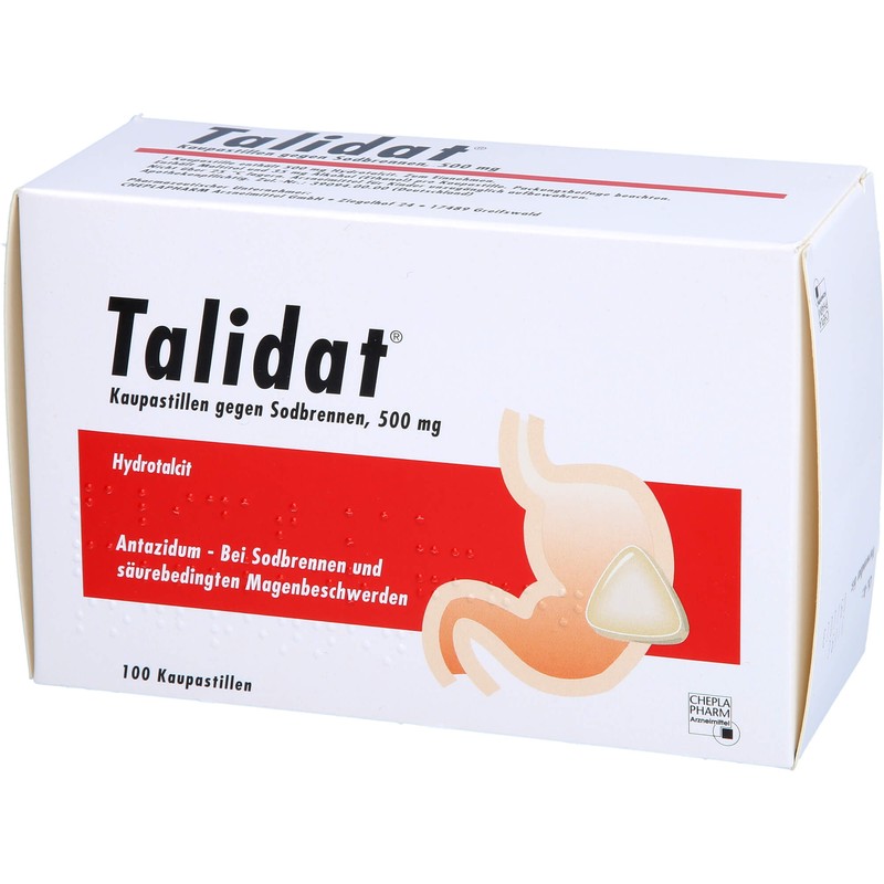 Talidat Kaupastillen gegen Sodbrennen, 100 St. Pastillen