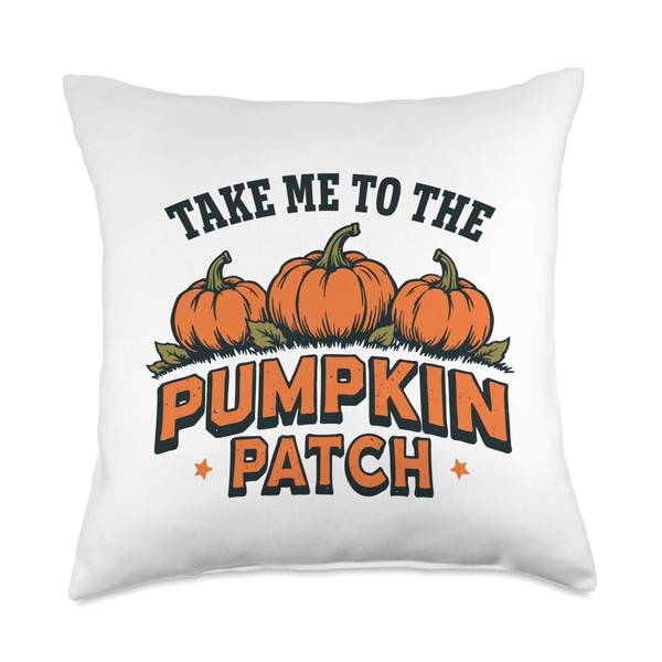 Take me to The Pumpkin Patch Throw Pillow