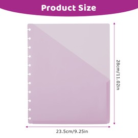 5 Pcs Happy Planner Inserts Happy Planner Accessories Discbound Notebook Accessories Discbound Dividers with Pockets Discbound Notebook Colored Discbound Slash Pocket Folder for Binder Folder Office