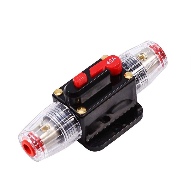 12V DC 40A Circuit Breaker Set Manual Reset Waterproof Circuit