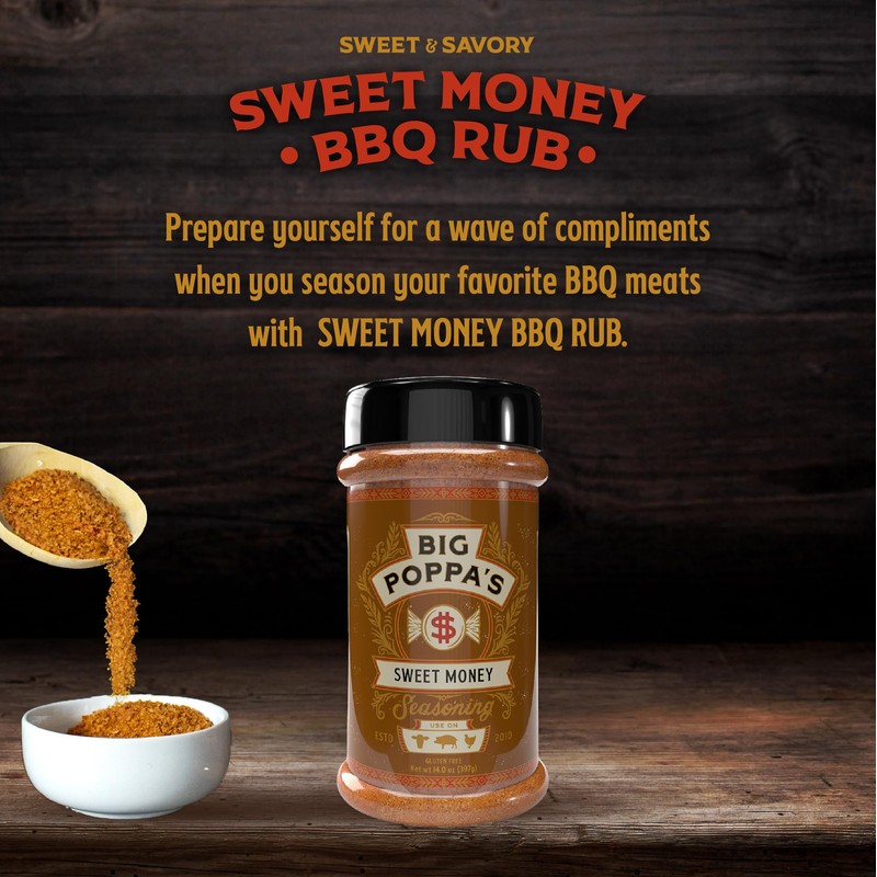 Big Poppa’s Sweet Money BBQ Rub – Prize-Winning Sweet &