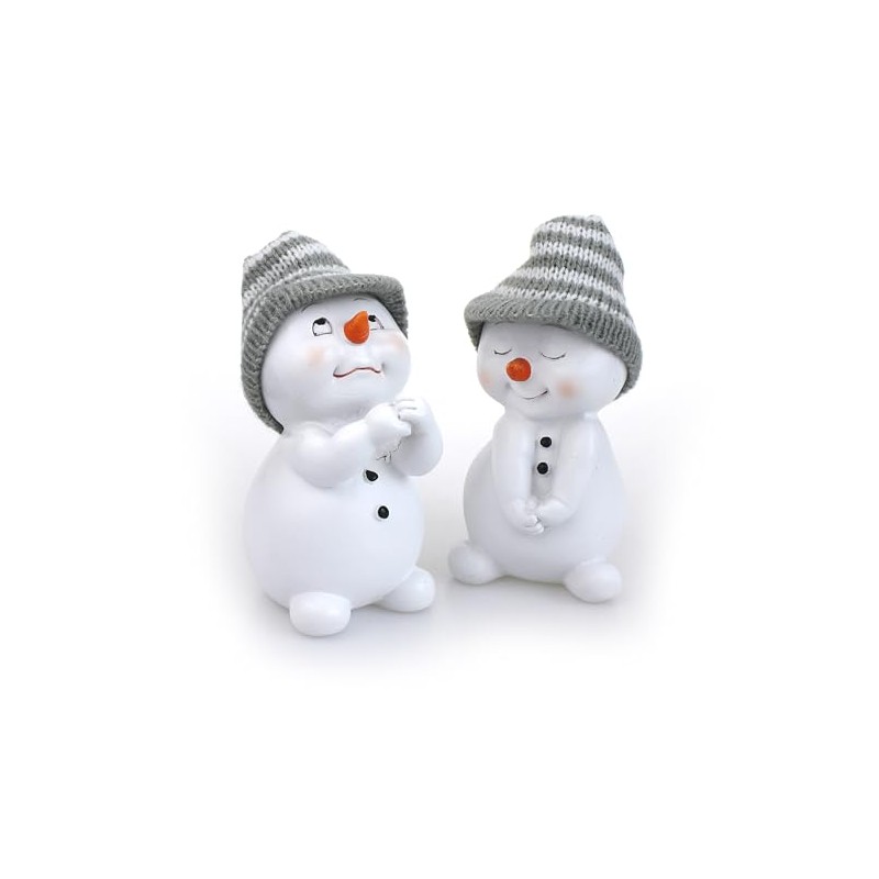 2 x Standing Garden Gnome Dwarf Girl & Boy Set
