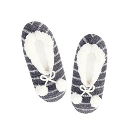 Panda Bros Women Super Soft Slipper Socks with Non Slip Indoor Hospital Slippers Fleece Lined Socks