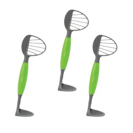 Avocado Tool - 5-in-1 Opener Knife, Pitter, Slicer, Scoop and Masher, Best Kitchen Utensil for Avocados; Dishwasher Safe Guacamole Maker Splits, Pits & Slices; Green, BPA Free (3 Piece) by Jokari