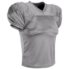 Champro Preseason Practice Mesh Football Jersey, Silver, Large