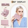 BKNOOU Small Wallets for Women RFID Blocking Leather Wallet Ladies