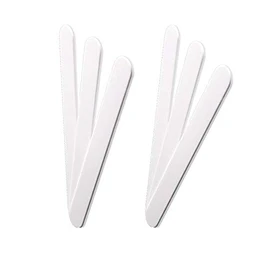 Cosmetic Spatulas White Kosmetex for Applying and Removing Creams from Tins 15 cm Pack of 6