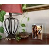 CAPESTORE Curved 4x6 Concave Glass Photo Frame - Gift Idea