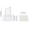 4 Hole Clothes Rack, Plastic Wall Mounted Clothes Storage Rack