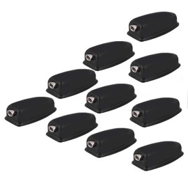 53x24x22mm Drum Claw Hook 10pcs Iron Oval Shape Drum Claw Hook for Bass Drums & Snare Drum (black)