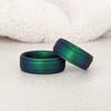 Knot Theory Enchanted Green Silicone Ring for Men - Sophisticated