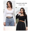 AWAYTR Reversible Belt for Women - Two-in-One Women Fashion Leather