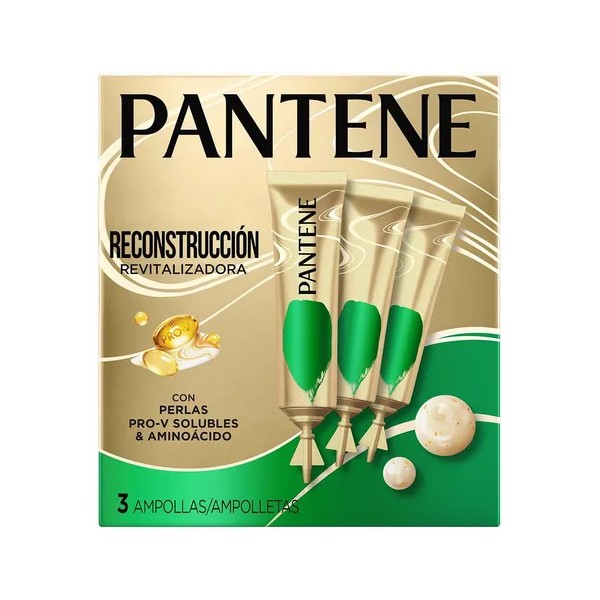 Ampolletas Para el Cabello Pantene Reconstrución Revitalizadora 3 Ampoletas de