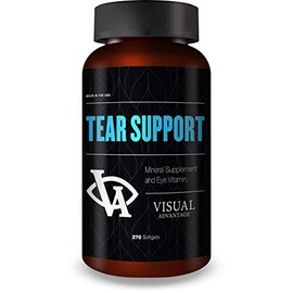 Tear Support Eye Vitamins for Dry Eyes - 3-Month Supply, 270 Softgels - Supports Eye Moisture & Lubrication, Omega-3, Gluten-Free, Non-GMO