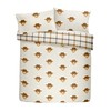 Fusion Highland Cow Reversible Duvet Cover Set, Ochre,1 pack, Single,Yellow