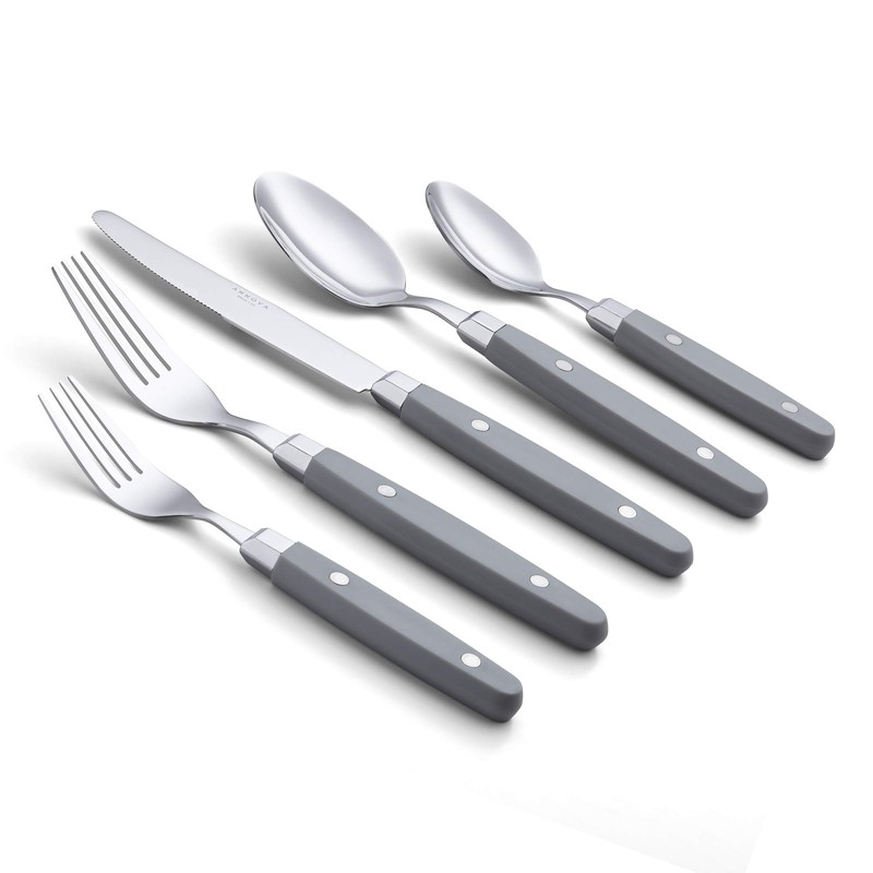 Annova Cutlery Set 20 Pieces Stainless Steel Color Handle with
