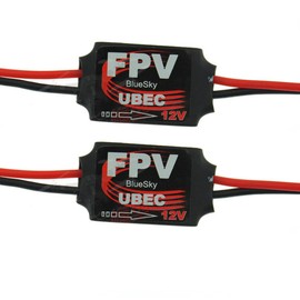 WANGCL 2PCS 3A 12V Step Down UBEC Module Servo Power Switch for RC Quadcopter Airplane FPV Graphic Transmission Camera Gimbal Flight Control