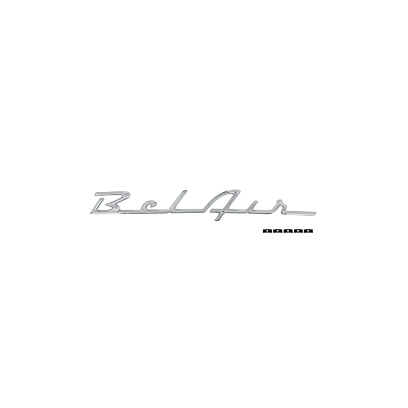 United Pacific C555601 Triple Chrome Plated Bel-Air Script Emblem for