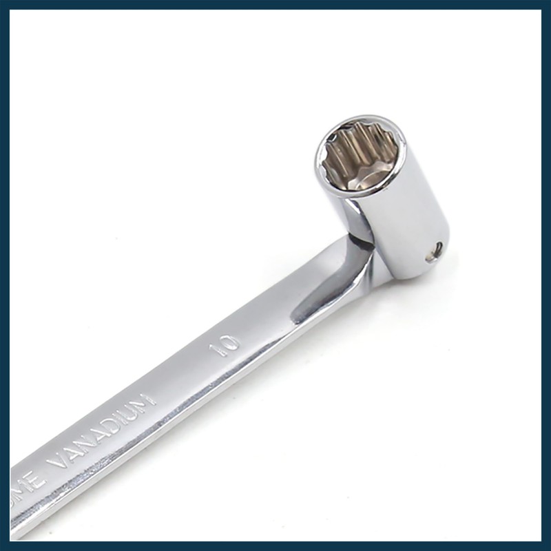 TUCKBOLD 10mm Swivel Head Combination Socket Spanner Wrench Auto Car