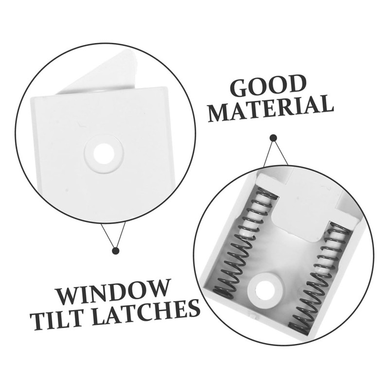 KONTONTY 2 Pair Window Stopper Sliding Door Latches Hardware Sash