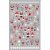 Package includes: 10 pieces Christmas nail stickers, multiple Christmas elements