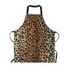 Moslion Leopard Pattern Apron, Adjustable Neck Bib Apron for Men