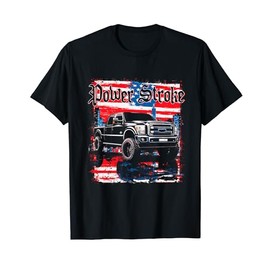 Powerstroke Patriotic Truck American Flag New Body Style T-Shirt