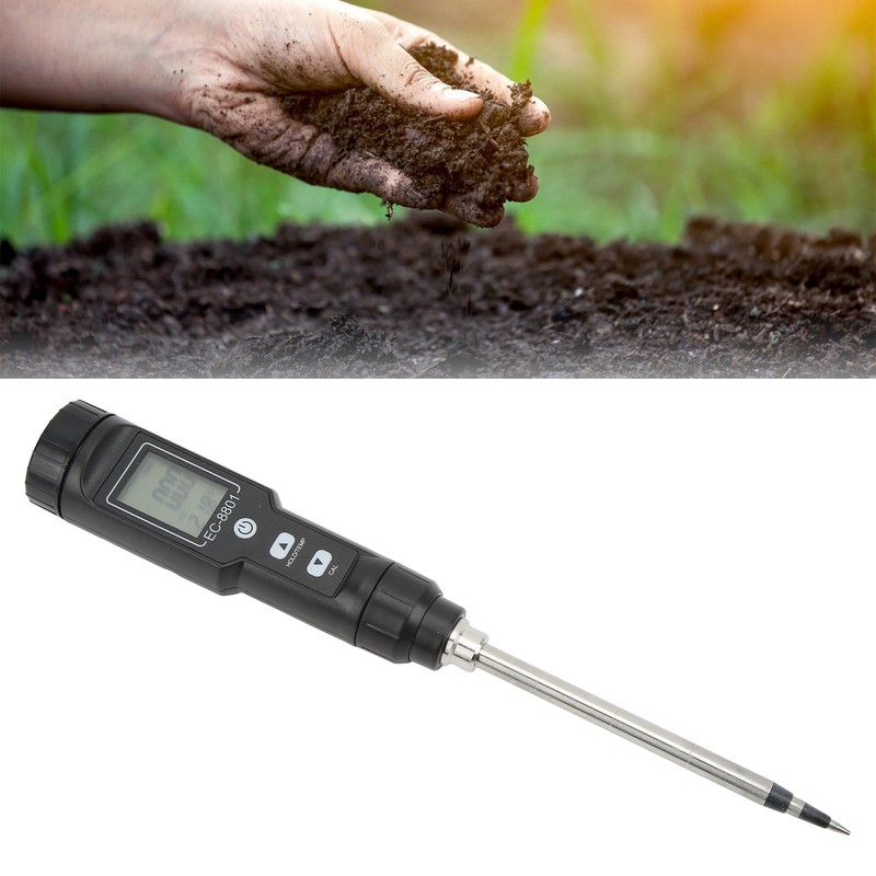 EC‑8801 Digital Soil Detector with Backlight EC Conductivity Temperature Tester