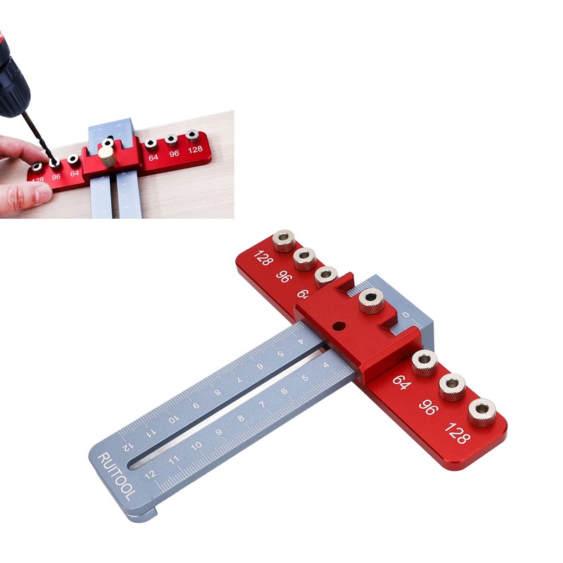 Cabinet Hardware Jig Accurate Fast Small Woodworking Drilling Guide Tool