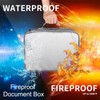 Fireproof Document Box Multilayer Portable Document Organizer Bag for Home