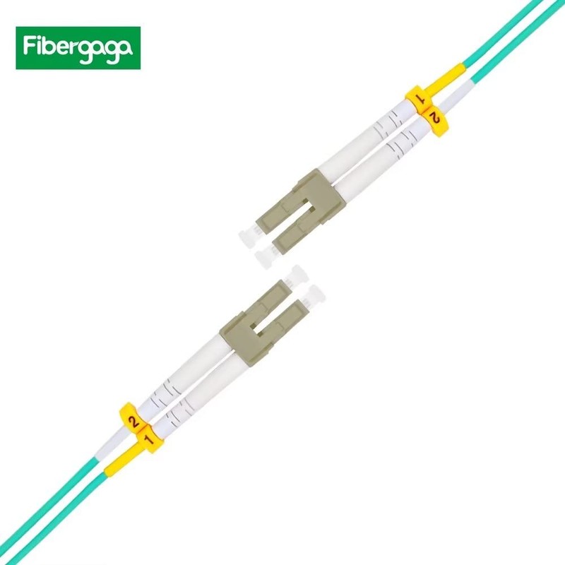 Fibergaga 2m(6ft) OM3 LC to LC Fiber Patch Cable,10GB/40GB Multimode