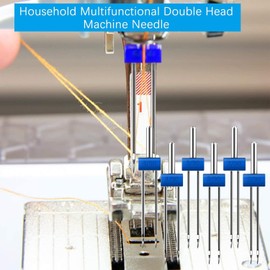 Hsthe Sea 3PCS Sewing Machine Needles Twin Needle 2/3/4mm with 3 Pintuck Presser Foot for Sewing Machine -3 Sizes
