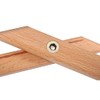 NUZAMAS Adjustable Solid Wood Guitar Footstool, Foldable, Height and Angle