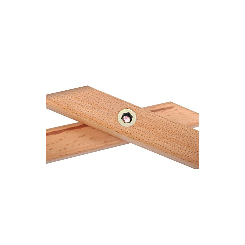 NUZAMAS Adjustable Solid Wood Guitar Footstool, Foldable, Height and Angle