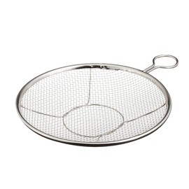 (Styleneo) Tsubame Sanjo Colander Stainless Steel Colander with Handle Kitchen Flat Colander with Handle, Popular, Stainless Steel, Made in Japan, Tsubame Sanjo Shallow Colander, Kitchen Cookware (8.3