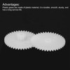sourcing map 15Pcs Plastic Gears 40 Teeth Plastic Double Gears