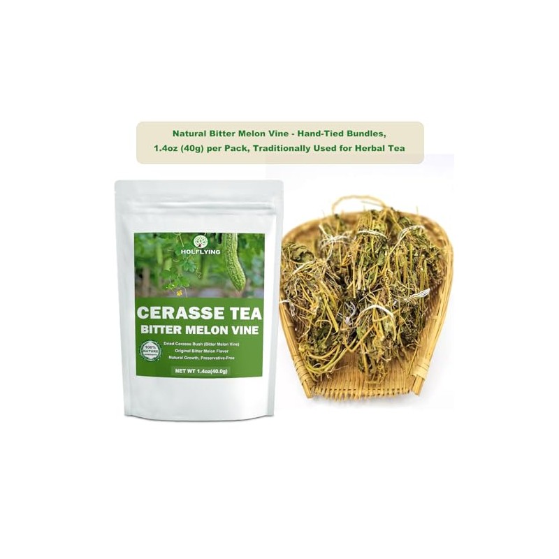 Natural Dried Whole Bitter Melon Bush Tea, Cerasee Tea -