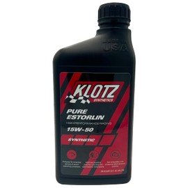 Klotz Pure Estorlin Racing Synthetic Engine Oil Lubricant 15W-50 | High-Performance Wear Protection & Friction modifying Chemistry for Dedicated Racecars – KE-955, 1 Quart