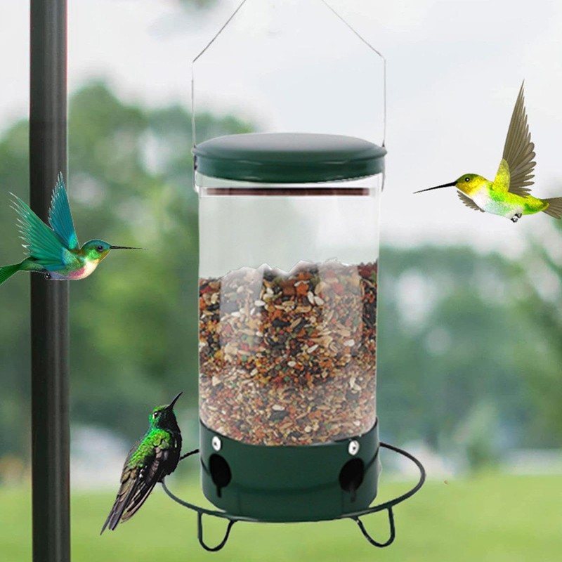 Anti Squirrel Bird Feeder | Metal Hangable Mesh Outdoors Weight