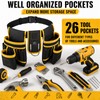 Tool Belt for Men, 26-Pocket Heavy Duty Tool Pouch with