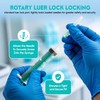 SHAOTONG 10ml/cc Luer Lock Syringes with Cap Without Needle, Sterile,