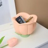 Flower Shape Storage Box Innovative Cute Resin Storage Decorative Ornament