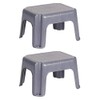 Rubbermaid Durable Plastic Roughneck Household Small Sturdy Step Stool with