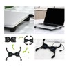 RitaProshop® Foldable Laptop Cooling Fan Black Laptop Cooler Lightweight Cooling