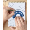 Honagu Triangular Ruler Set, 8 Pieces/2 Sets Aluminum Alloy Ruler,