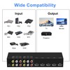 8-in-1 HDMI/AV Switch with Remote Control, 4K@60Hz 4:4:4, 4×HDMI &
